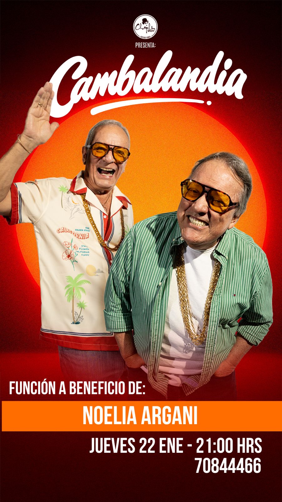 Imagen del evento de Noelia en Chaplin Show